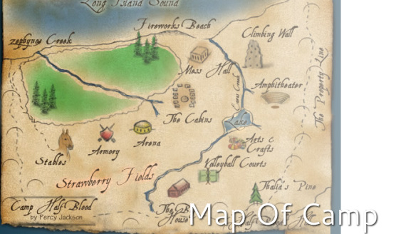 This is a map of Camp Half-Blood from the Percy Jackson series.